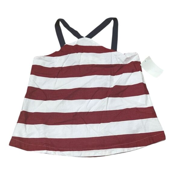 Habitual Girl Red White Striped Bow Back Tank Top 10 - Picture 1 of 3